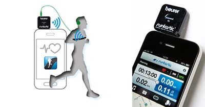 6 4 - نمایشگر ضربان قلب با گوشی های هوشمند بیورر مدل +Beurer PM 200