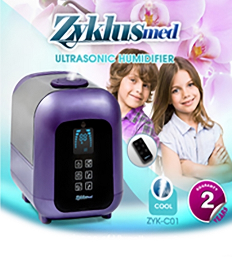 ZYK C01 04  - دستگاه بخور سرد اولتراسونیک 4.5 لیتر زیکلاس مد مدل ZYKLUSMED ZYK_C01